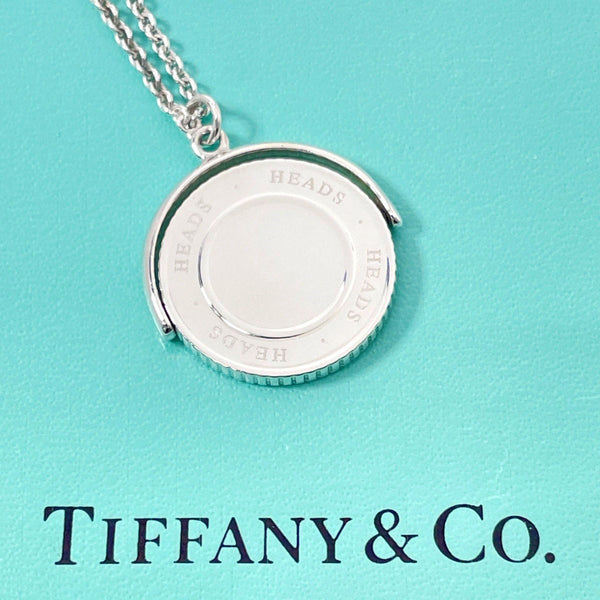 TIFFANY&Co. Necklace HEADS TAILS Coin motif Silver925 Silver unisex Used