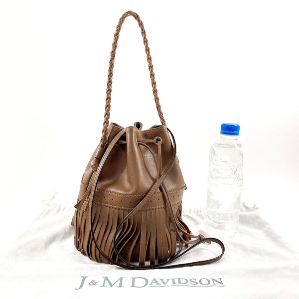 J&M Davidson Handbag leather Brown Women Used