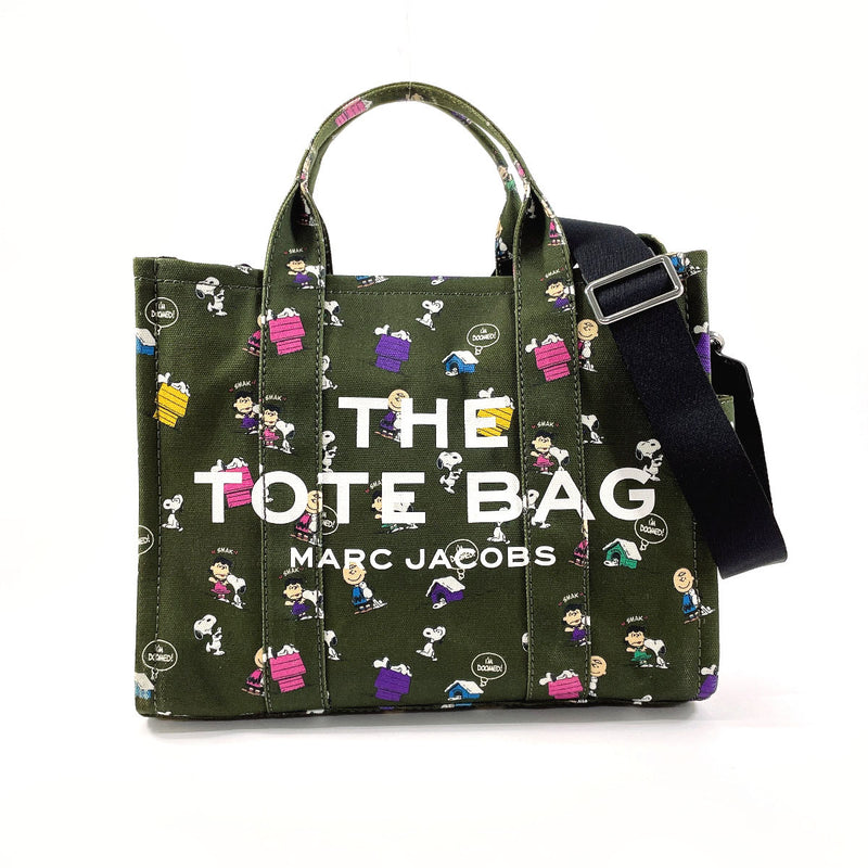 MARC JACOBS Tote Bag H03M06FA21 THE PEANUTS THE MINI TOTE canvas green Women Used