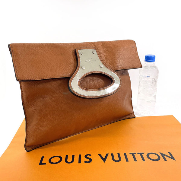 LOUIS VUITTON Clutch bag portfolio Taurillon Clemence Brown unisex Used