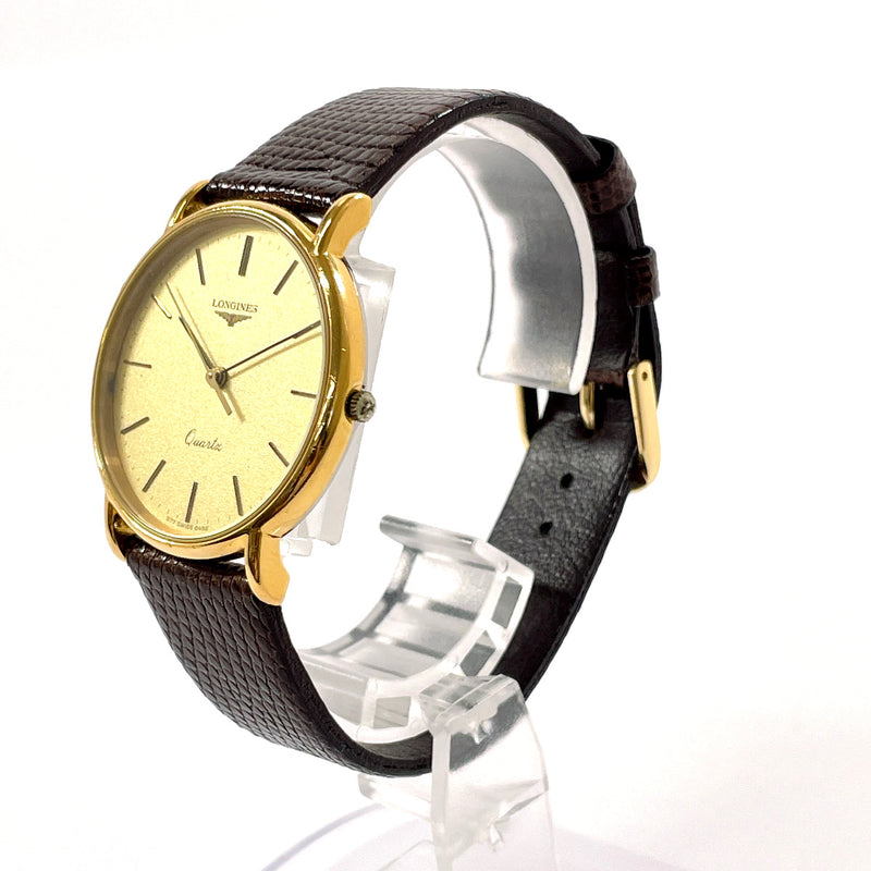 LONGINES Watches Stainless Steel/leather gold gold mens Used