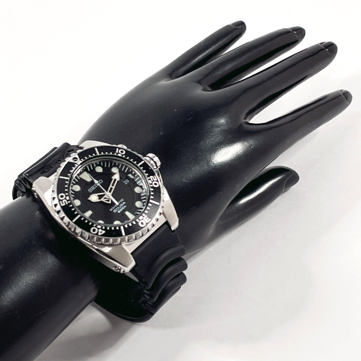 SEIKO Watches 5M62-0BLO Kinetic Scuba 200m Stainless Steel/rubber 