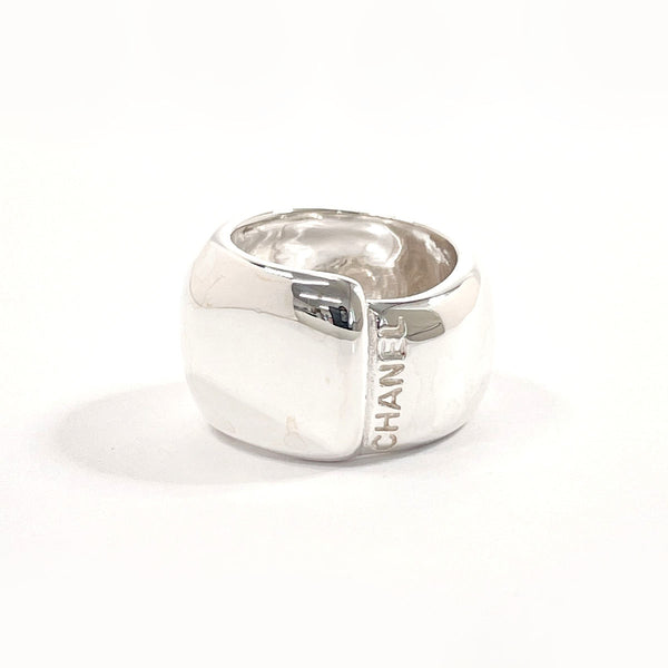 CHANEL Ring logo Silver925 #12(JP Size) Silver Women Used