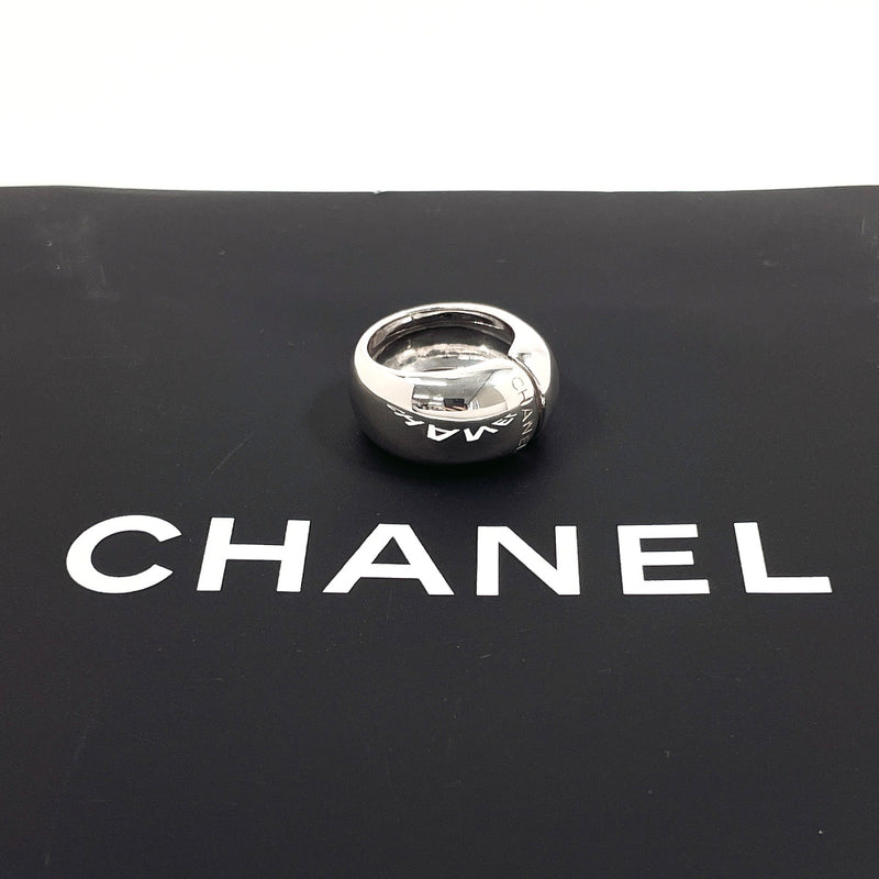 CHANEL Ring logo Silver925 #11.5(JP Size) Silver Women Used