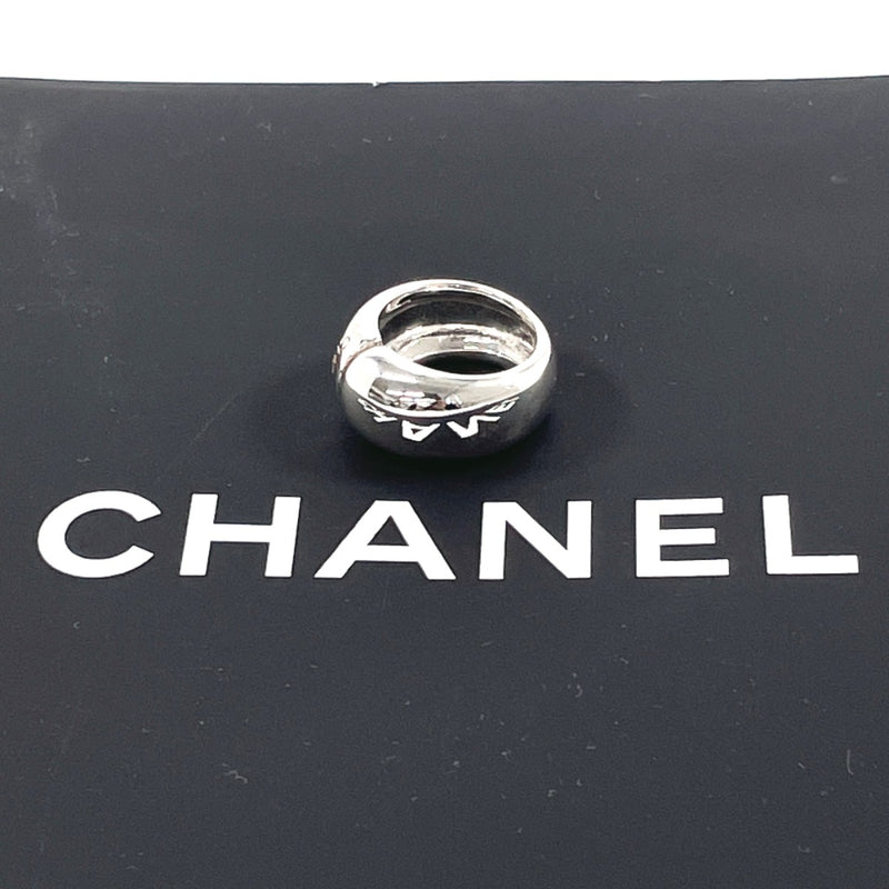 CHANEL Ring logo Silver925 #8(JP Size) Silver Women Used