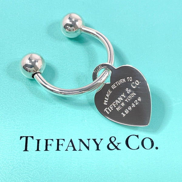 TIFFANY&Co. key ring heart tag key ring Return to Silver925 Silver Women Used