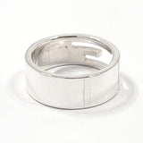 GUCCI Ring Branded Cutout G Silver925 #US 7 1/2 Silver mens Second hand