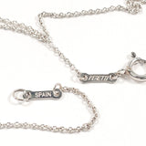 TIFFANY&Co. Necklace Curved heart Elsa Peretti Silver925 Silver Women Second hand