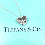 TIFFANY&Co. Necklace Curved heart Elsa Peretti Silver925 Silver Women Used