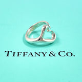 TIFFANY&Co. Ring Open heart Elsa Peretti Silver925 #US 4 3/4 Silver Women Second hand