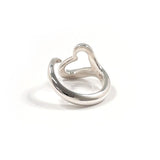 TIFFANY&Co. Ring Open heart Elsa Peretti Silver925 #US 4 3/4 Silver Women Second hand