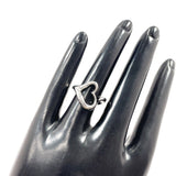 TIFFANY&Co. Ring Open heart Elsa Peretti Silver925 #US 4 3/4 Silver Women Second hand