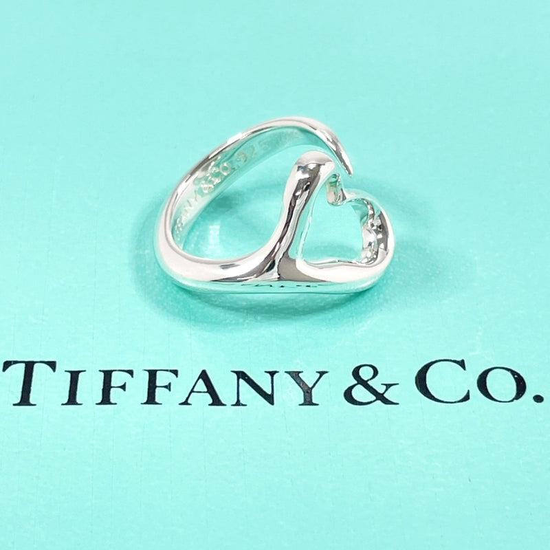 TIFFANY&Co. Ring Open heart Elsa Peretti Silver925 #9(JP Size) Silver Women Used