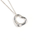 TIFFANY&Co. Necklace Open heart Elsa Peretti Silver925 Silver Women Second hand