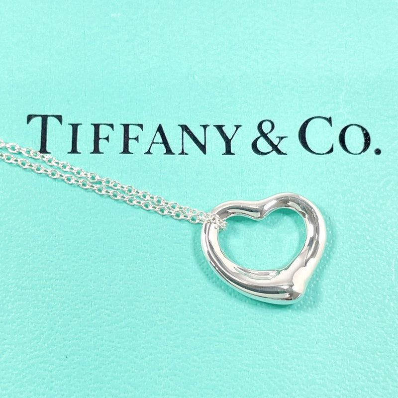 TIFFANY&Co. Necklace Open heart Elsa Peretti Silver925 Silver Women Used