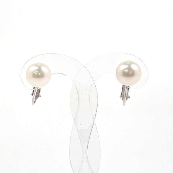 MIKIMOTO Earring 14 white gold/Akoya Pearl Silver Silver Women Second hand