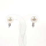 MIKIMOTO Earring 14 white gold/Akoya Pearl Silver Silver Women Used