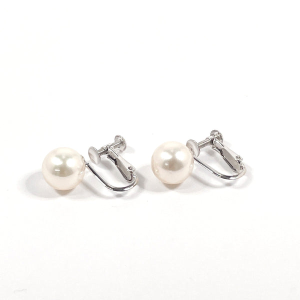 MIKIMOTO Earring 14 white gold/Akoya Pearl Silver Silver Women Second hand