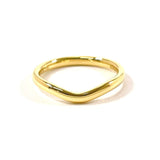 TIFFANY&Co. Ring Curved banding Elsa Peretti K18 yellow gold #9(JP Size) gold Women Used