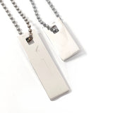 GUCCI Necklace Plate Pair Silver925 Silver unisex Used