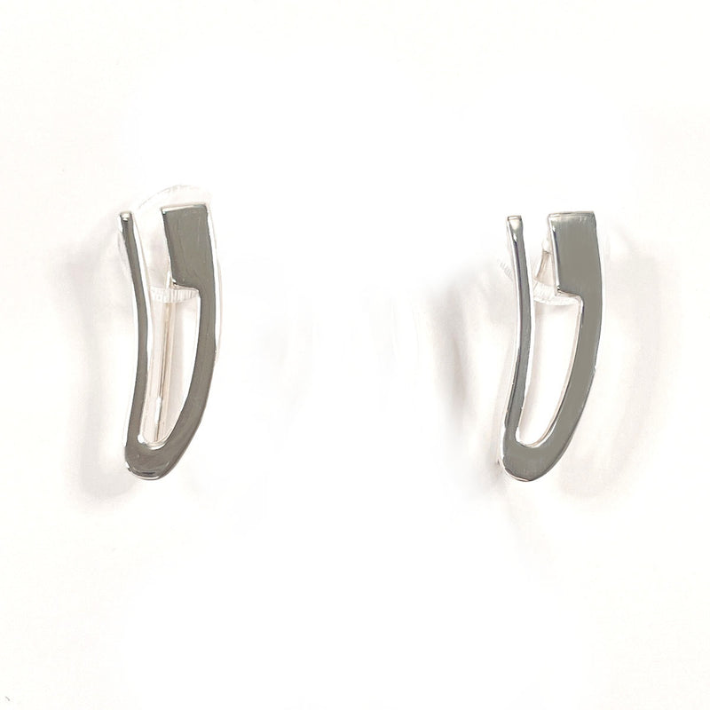 GUCCI earring G logo Silver925 Silver Women Second hand