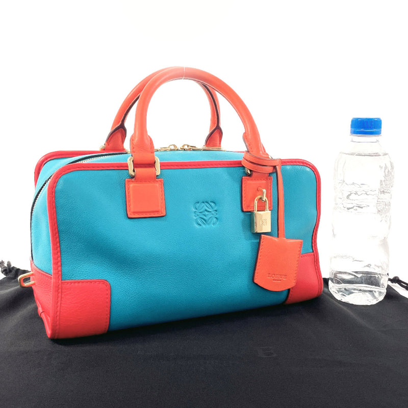 LOEWE Handbag Amazona 28 Limited Edition leather blue blue Women Used