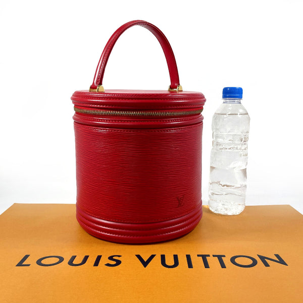 LOUIS VUITTON Handbag M48037 Cannes Vanity bag Epi Leather Red Red Women Used