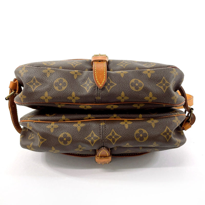 LOUIS VUITTON Shoulder Bag M42256 Saumur 30 Monogram canvas/Leather Brown Women Used