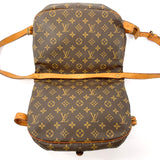 LOUIS VUITTON Shoulder Bag M42256 Saumur 30 Monogram canvas/Leather Brown Women Used