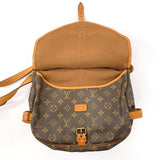 LOUIS VUITTON Shoulder Bag M42256 Saumur 30 Monogram canvas/Leather Brown Women Used