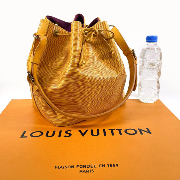 LOUIS VUITTON Shoulder Bag M44109 Petit Noe Epi Leather yellow yellow Women Used