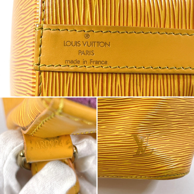 LOUIS VUITTON Shoulder Bag M44109 Petit Noe Epi Leather yellow yellow Women Used