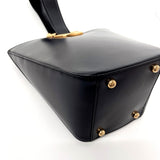 CARTIER Handbag PANTHERE leather Black Women Used