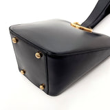 CARTIER Handbag PANTHERE leather Black Women Used