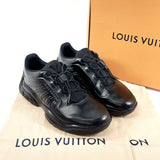 LOUIS VUITTON sneakers Millennium line leather Black mens Used