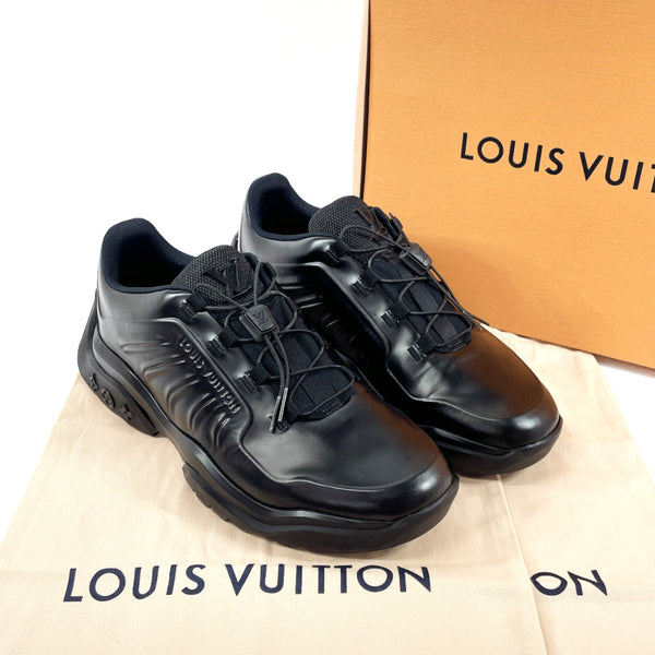 LOUIS VUITTON sneakers Millennium line leather Black mens Used