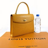 LOUIS VUITTON Handbag M52379 Malselv Epi Leather yellow yellow Women Used