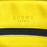 LOEWE Handbag Amazona 28 Suede/leather yellow yellow Women Used