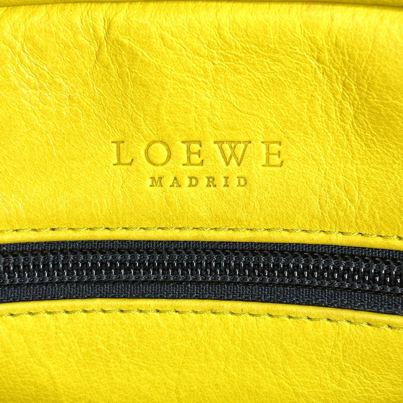 LOEWE Handbag Amazona 28 Suede/leather yellow yellow Women Used