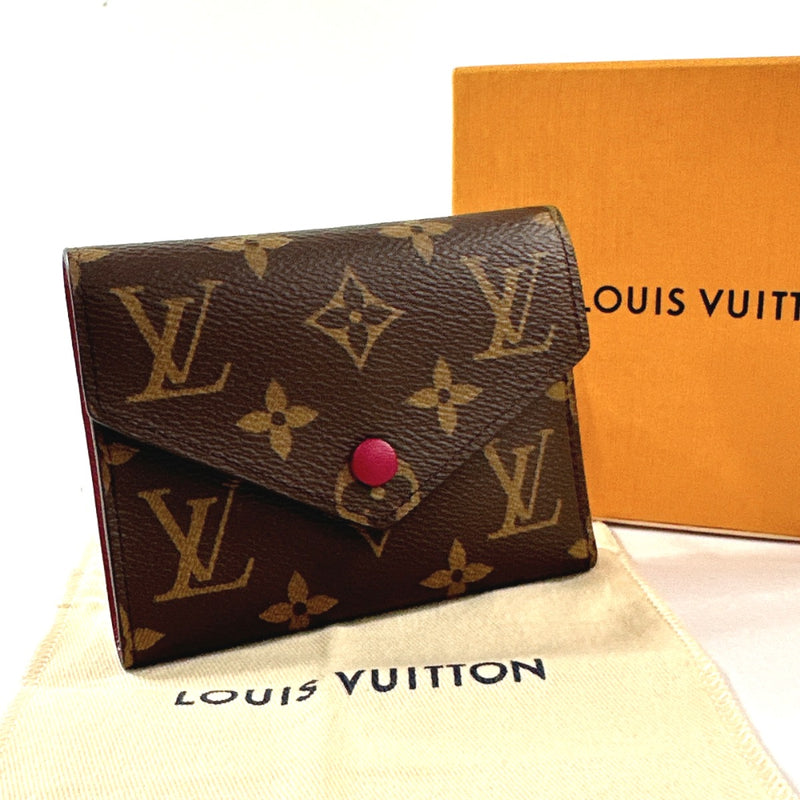 LOUIS VUITTON Tri-fold wallet M41938 Portefeuille Victorine Monogram canvas Brown Brown Women Used