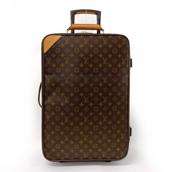 LOUIS VUITTON suitcase M23294 Pegase 55 Monogram canvas/Leather Brown unisex Used