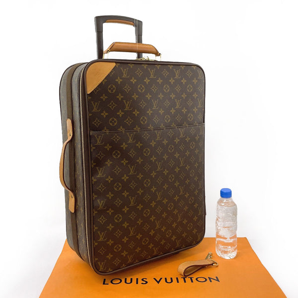 LOUIS VUITTON suitcase M23294 Pegase 55 Monogram canvas/Leather Brown unisex Used