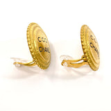 CHANEL Earring logo vintage Gold Plated gold 94 A Women Used