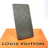 LOUIS VUITTON wallet M63236 Portefeuille Braza/Monogram titanium gray mens Used