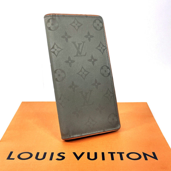 LOUIS VUITTON wallet M63236 Portefeuille Braza/Monogram titanium gray mens Used