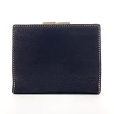 LOEWE wallet purse with a clasp anagram leather Black Women Used