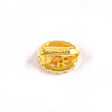 Christian Dior Earring logo vintage Gold Plated/Rhinestone gold Women