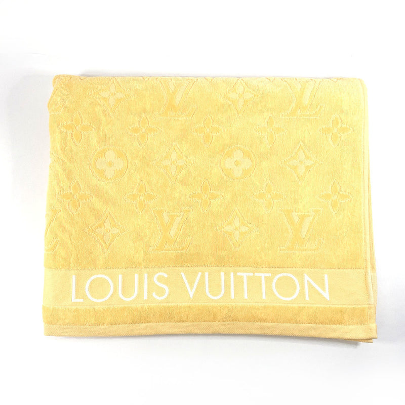 LOUIS VUITTON towel R96537 Beach towel bath towel cotton yellow unisex Used