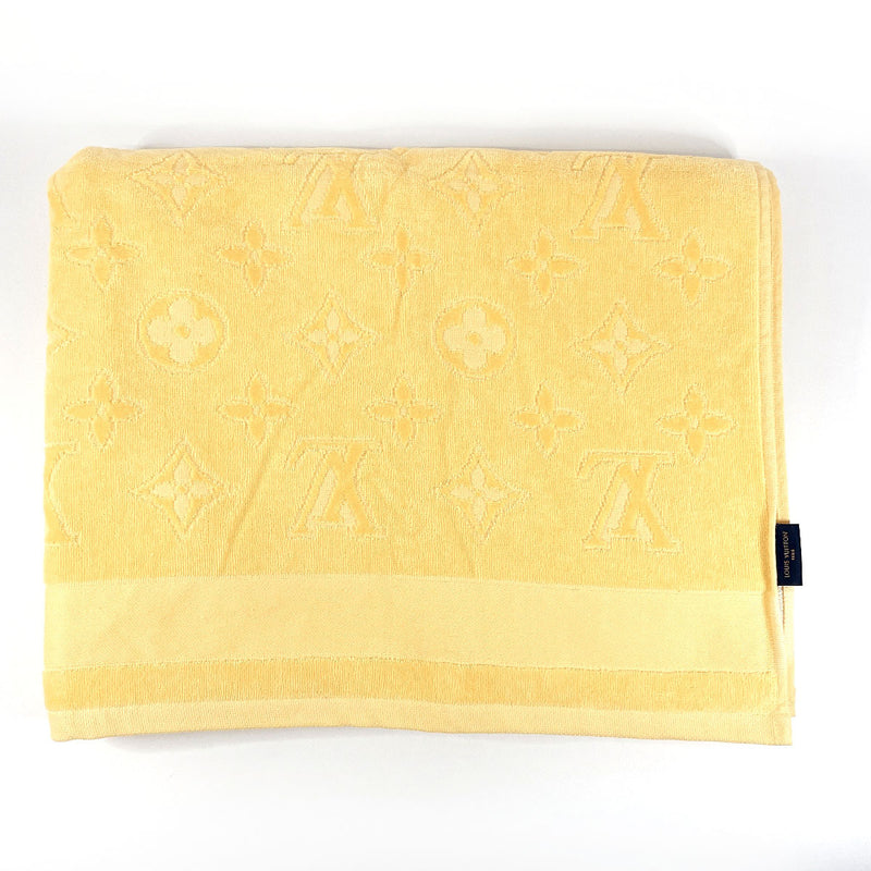 LOUIS VUITTON towel R96537 Beach towel bath towel cotton yellow unisex Used