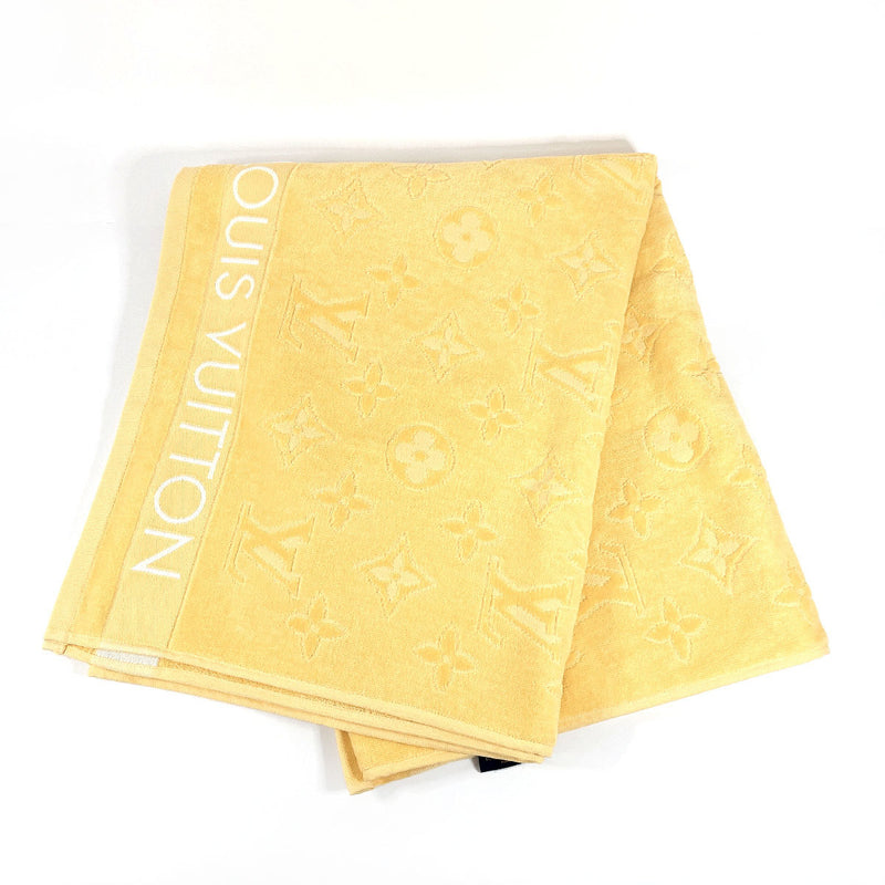 LOUIS VUITTON towel R96537 Beach towel bath towel cotton yellow unisex Used